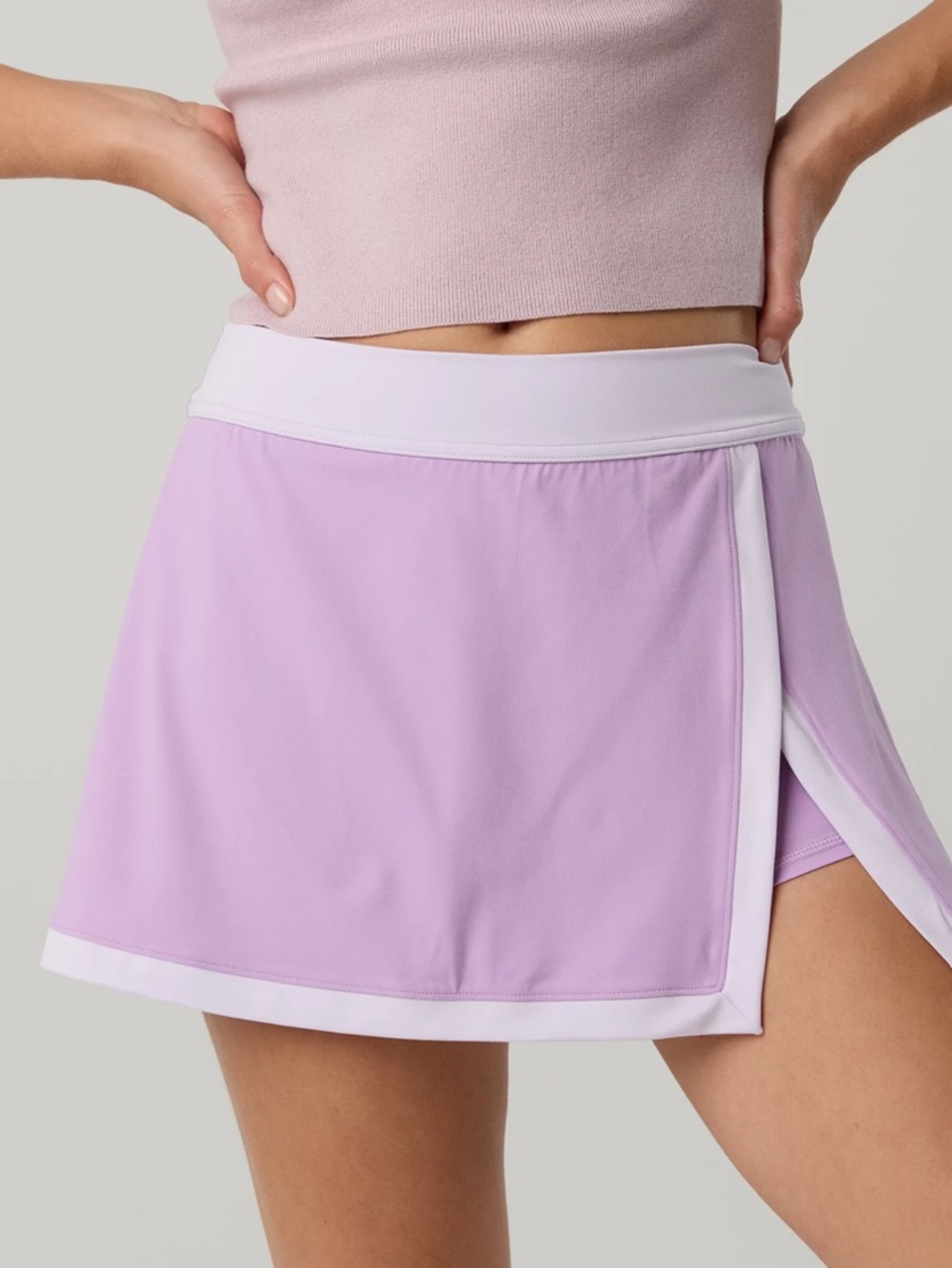 Lilac Athletic colorblock Skort
